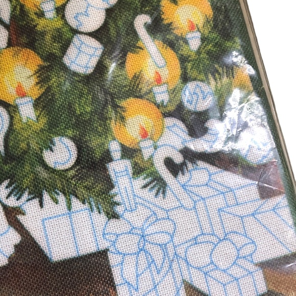 Vintage Sunset Stichery Kit 2086 The Wonderment of Santa -SEALED 16” x 20” - Picture 9 of 14